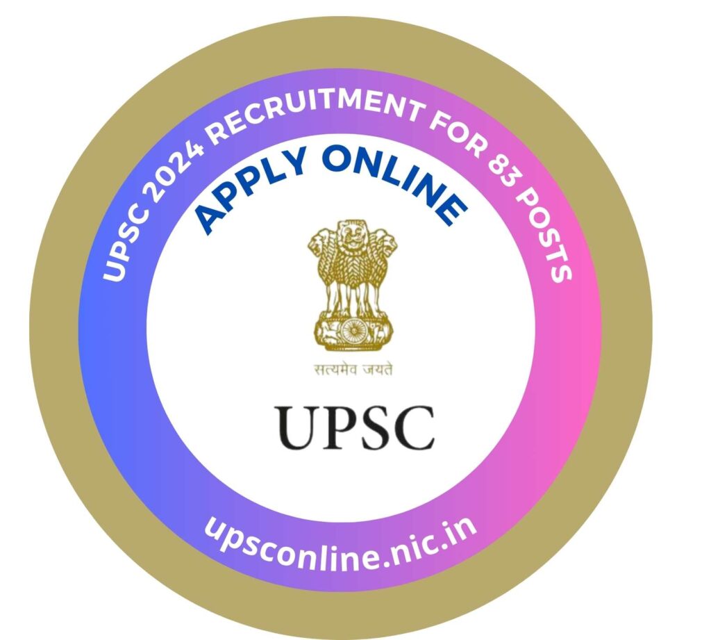 UPSC 2024 Recruitment For 83 Posts